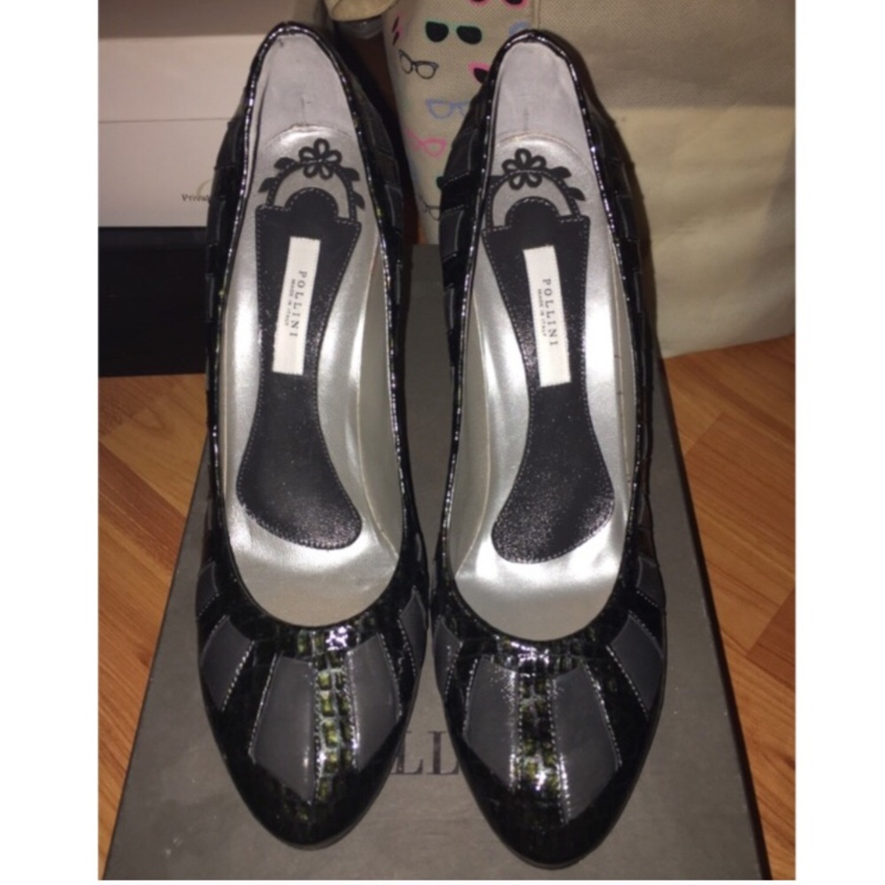 {pollini} 🆕 round toe pump